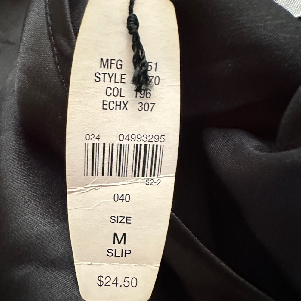 NWT vintage Victoria's Secret Black and Pink Slip Size Medium - Picture 3 of 4